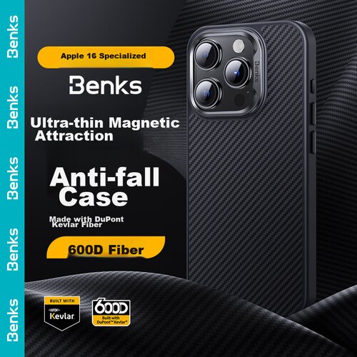  Benks Maska za mobilni telefon iPhone 16 Pro Max, Crna Cene