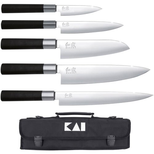 Kai Wasabi Black torba in 5 nožev Slike