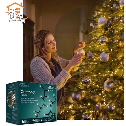 Lumineo Novogodišnja LED sijalica za jelku 180cm-210cm 750L Toplo bela Compact 495351 Cene