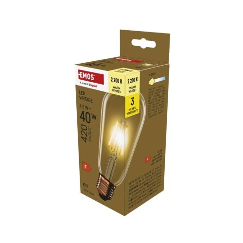  LED žarnica Vintage ST64 / E27 / 4,5 W (40 W) / 420 lm / Toplo bel Slike