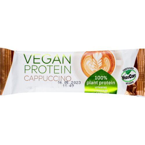 Nepoznato TEKMAR proteinski bar cappuccino vegan 40g Cene