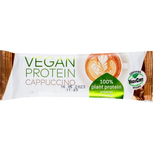  TEKMAR proteinski bar cappuccino vegan 40g Slike