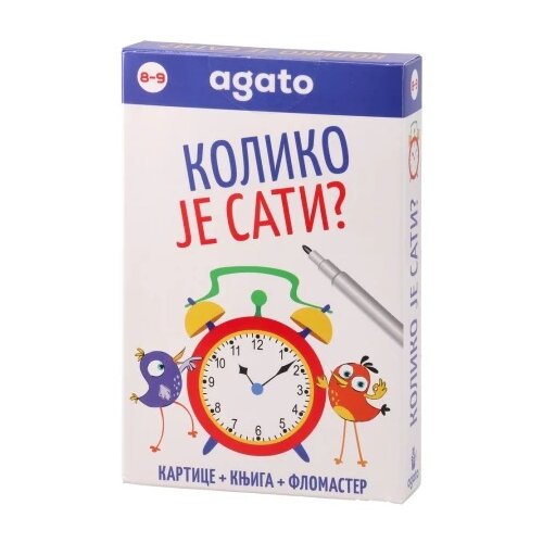 Agato Smart kid, edukativne kartice, koliko je sati, 25 kartica, 8 - 9 godina Cene