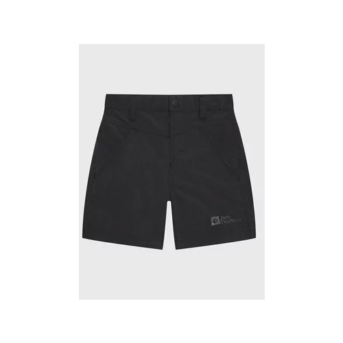Jack Wolfskin Kratke hlače iz tkanine Sun 1605614 M Črna Regular Fit