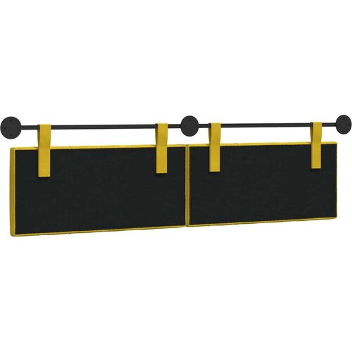  Držeće uzglavlje Zidne Žuta 190 x 55 x 7 cm Bar&amp;scaron;un - Žuta 180 cm bez LED Slike
