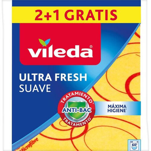 Vileda ultra fresh krpa, višenamenska, antibakterijska, 3 komada, žuta Slike