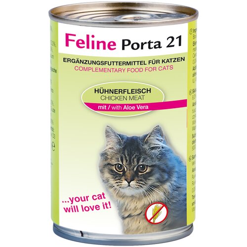 Porta Feline 21 hrana za mačke 6 x 400 g - Piletina s aloe verom (bez žitarica) Slike