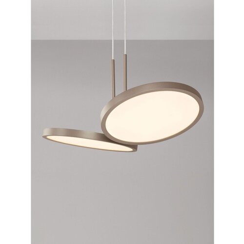 Nova Luce Aluminijasta LED zatemnitvena viseča svetilka v mat zlati barvi &amp;oslash; 32,5 cm Vea &amp;ndash; Slike