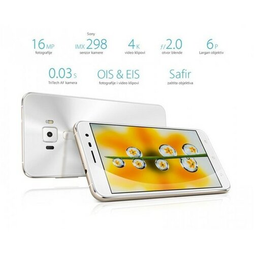 Asus ZenFone 3 ZE520KL 5.2'' Dual-Sim (Bela) - ZE520KL-WHITE-32G mobilni telefon Slike