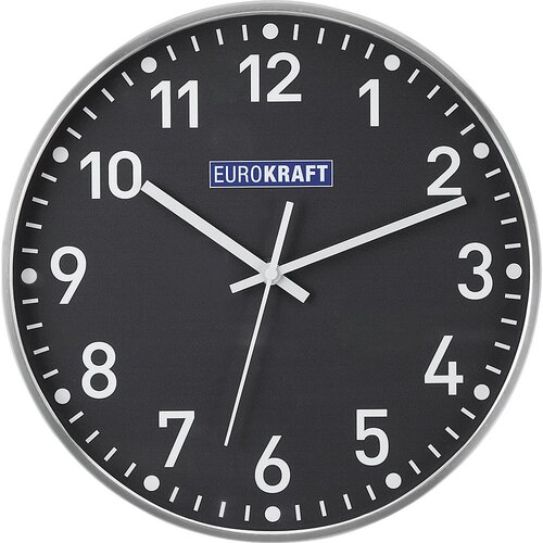 eurokraft pro Stenska ura, Ø 300 mm, kvarčni mehanizem, grafitno siva številčnica Cene