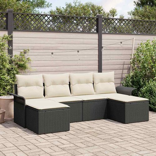  Sjedeća garnitura za vrt 6 kom. poliratan 251 x 117 x 69 cm Slike