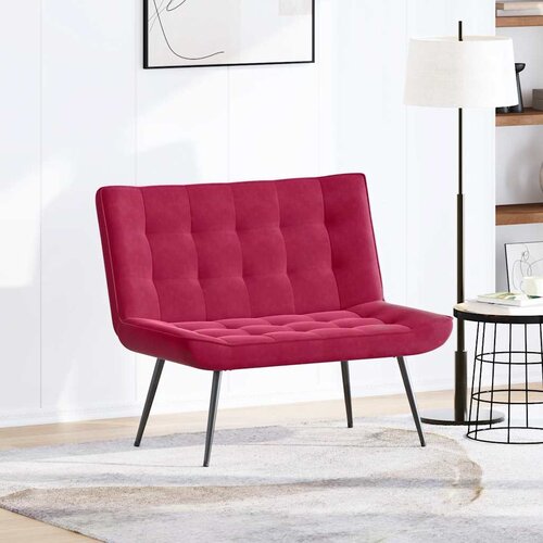  Klupa crvena boja vina 110x74x84 cm bar&scaron;unasta Cijene