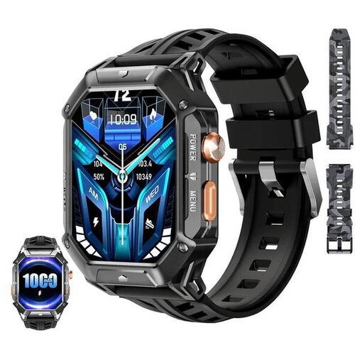 Oukitel BT80 crn smart watch 1000mAh/Heart rate/SpO2/Blood pressure/ai voice-assist/acceler Cene