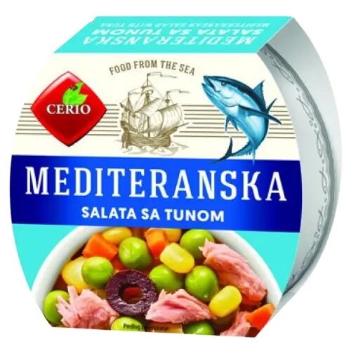  Tunjevina CERIO mediteranska salata 160g Slike