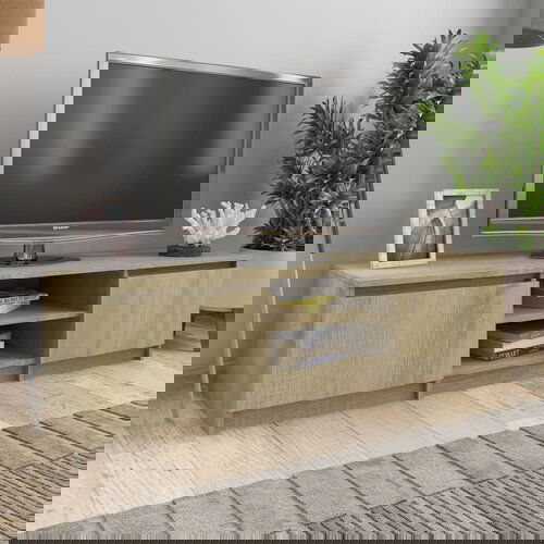 Furnova TV omarica sonoma hrast 140x40x35,5 cm iverna plo&amp;scaron;ča, (21923123) Slike