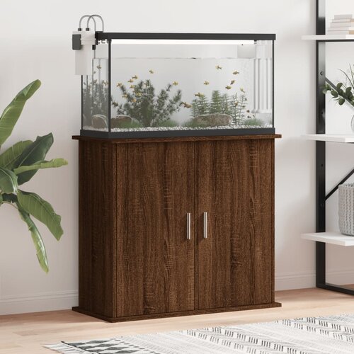 VidaXL Stalak za akvarij boja hrasta 81 x 36 x 73 cm konstruirano drvo Slike