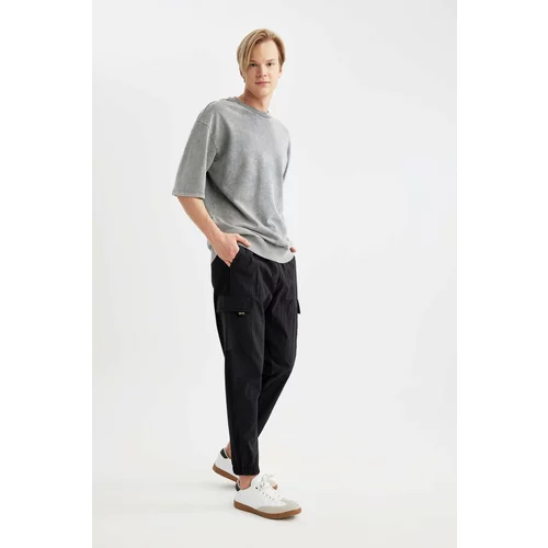 Defacto Regular Fit With Cargo Pocket Thin Sweatshirt Fabric Sweatpants