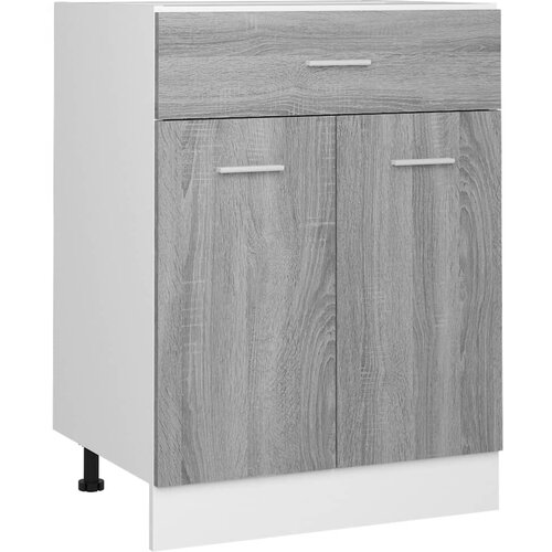  s donjim ladicama &amp;quot;Lyon&amp;quot; sivi Sonoma 60x46x81,5 cm Konstruirano drvo Slike