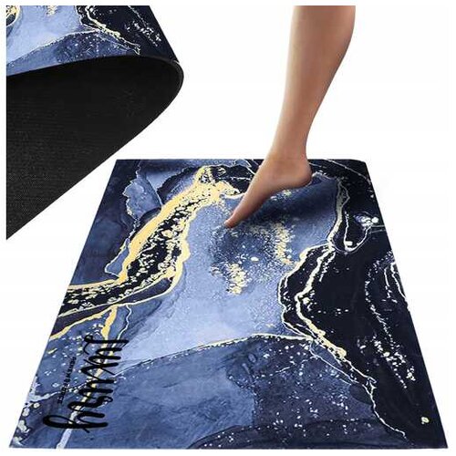Dexxer kopalniška pralna nedrseča preproga 80x50cm mornarski marmor BAT-MAT-02-NAVY Cene