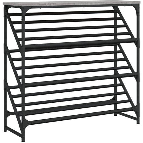 vidaXL Regal za čevlje siva sonoma 90x30x85 cm inženirski les, (21025271) Cene