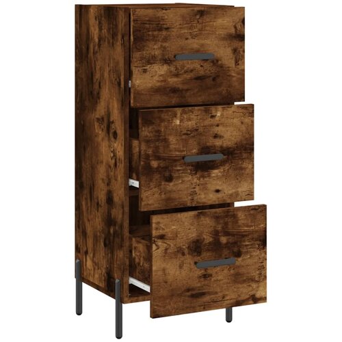  Komoda boja dimljenog hrasta 34,5x34x90 cm konstruirano drvo Slike