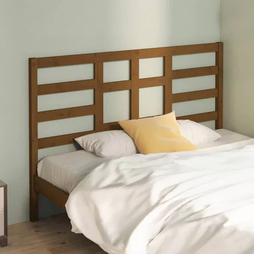  Uzglavlje za krevet boja meda 141 x 4 x 104 cm masivna borovina