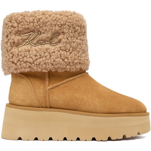 Karl Lagerfeld SKYLAR Signia Kollar Mid Boot Smeđa Slike