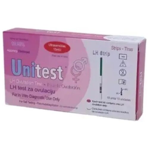 Unitest lh test za ovulaciju, 10 traka Slike