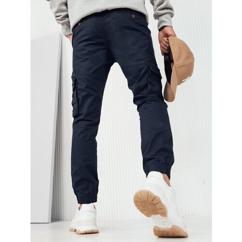 DStreet Men's Navy Blue Cargo Pants Cene