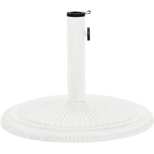  Stalak za suncobran bijeli 45 x 45 x 30 cm od lijevanog željeza Slike