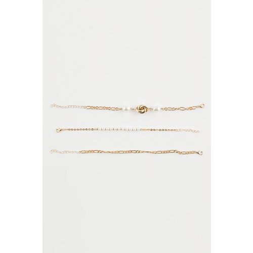 Defacto Women&amp;#039;s 3-piece Gold Bracelet Slike
