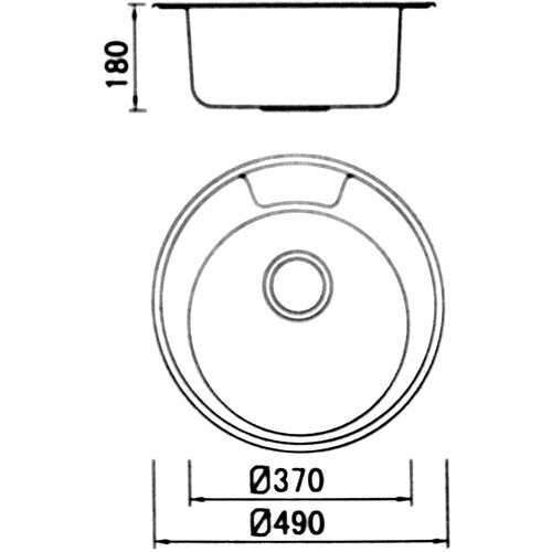 Boloco BL ugradna sudopera bl 858 490x490x180mm Slike