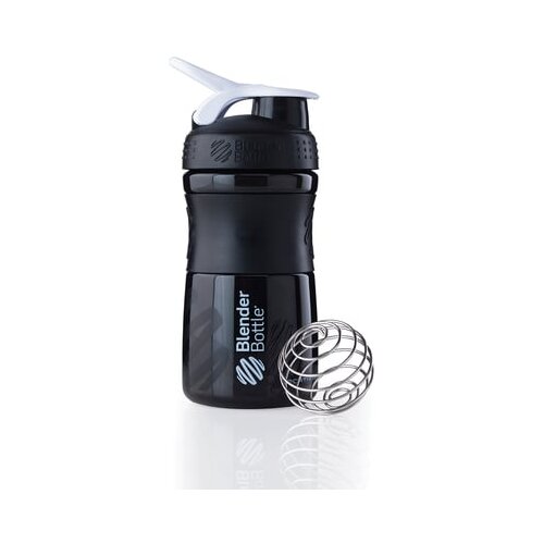BlenderBottle Sportmixer Fashion Line 590 ml - Black/White Cene