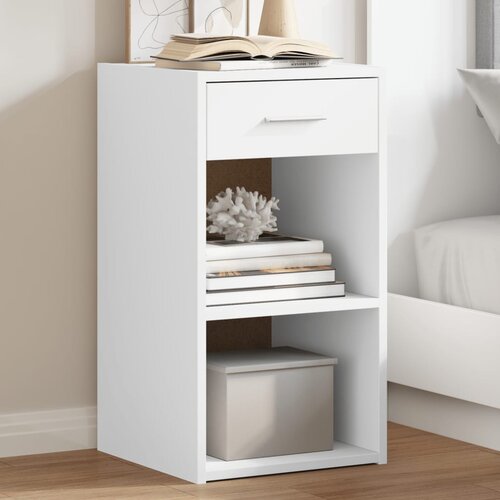VidaXL Noćni ormarići 2 kom bijeli 35x34x65 cm konstruirano drvo Slike