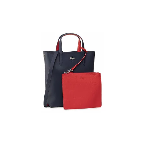 Lacoste Ročna torba Vertical Shopping Bag NF2991AA Mornarsko modra