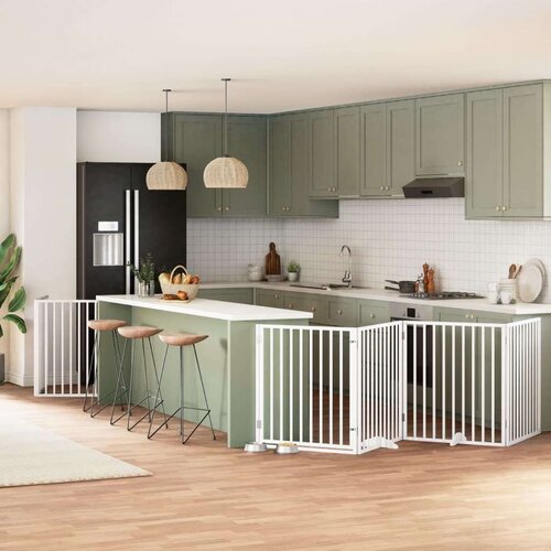 vidaXL Vrata za pse s vratašcima 12 panela sklopiva 960 cm drvo topole Cijene