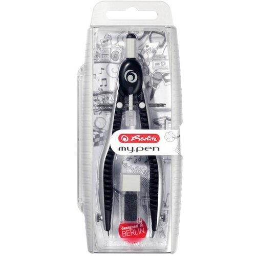 Herlitz &scaron;estilo my.pen, črno - siv, v plastični &scaron;katli 11122322 Cene