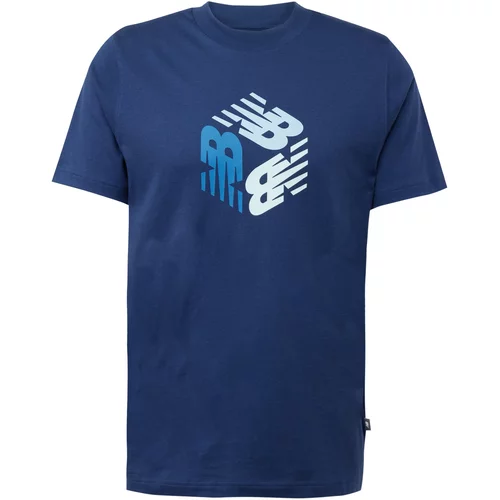 New Balance Majica 'Essentials Explorer' marine / voda / nebeško modra / pastelno modra