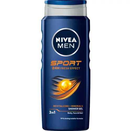 Nivea Men Sport gel za prhanje za telo in obraz 500 ml za moške