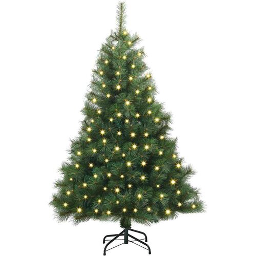 VidaXL Umjetno božićno drvce s stalakom Zelena 150 cm PE i PVC Slike