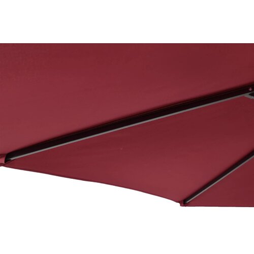  Vrtni suncobran s čeličnom &amp;scaron;ipkom bordo 225 x 225 x 212 cm Slike