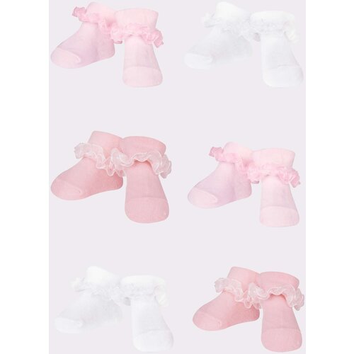 Yoclub Kids&amp;#039;s 6Pack Girl&amp;#039;s Ruffle Socks SKA-0119G-AA0J-003 Slike
