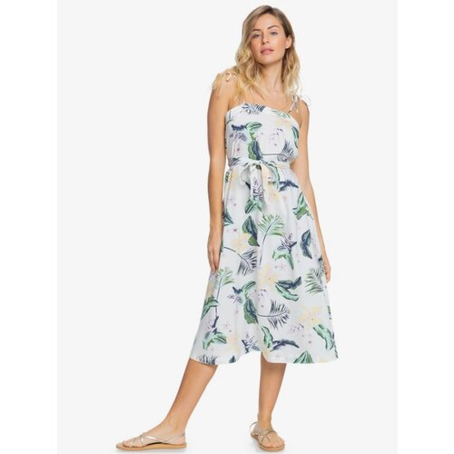 Roxy White Floral Midish - Women Slike