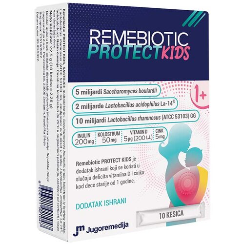 JUGOREMEDIJA Remebiotic Protect Kids 10 kesica Cene