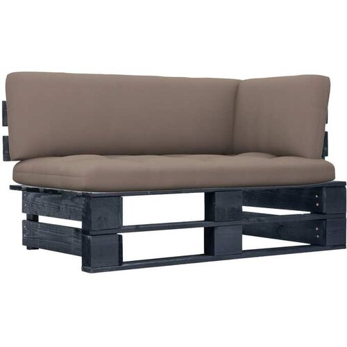  Kutna vrtna sofa od paleta od crno impregnirane borovine Cijene