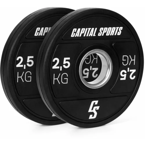 Capital Sports Elongate 2020, utezi, 2 x 2,5 kg, tvrda guma, 50,4 mm