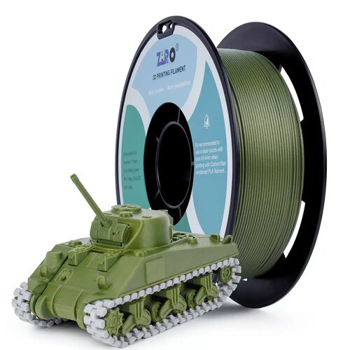  ZIRO Carbon Fiber PLA filament 1.75 mm &amp;ndash; Military Green Slike
