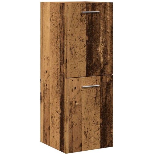 vidaXL Kopalniška viseča omarica starinski les 30x30x80 cm inž. les Cene