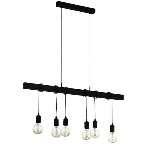  Viseča svetilka Townshend (6 x 60 W, višina: 110 cm, črna) Cene