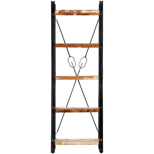 VidaXL Knjižna omara 5-nadstropna 60x30x180 cm trden predelan les Slike